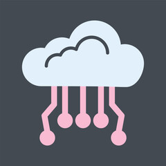 Cloud Computing Vector Icon