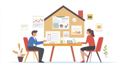 Fototapeta premium Business Meeting in a Modern Office