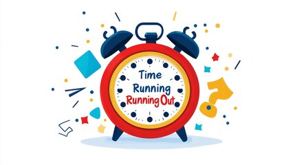 Fototapeta premium Time Running Out - Urgent Deadline Concept