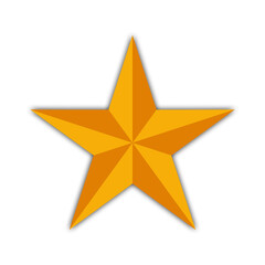 Obraz premium yellow star with transparent background