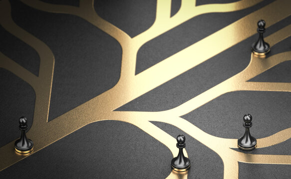Life changes and paths. Different pathways for changing fate.