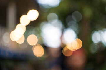 Bokeh light on nature abstract blur background, blurred bokeh.