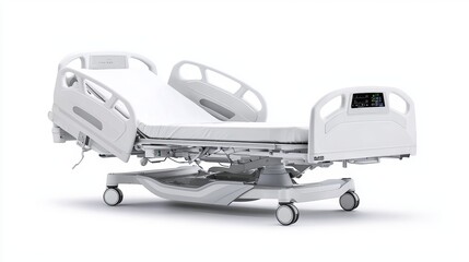 Modern Electric Hospital Bed in Center Position
