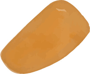 Abstract Brown Shape watercolor Illustration 