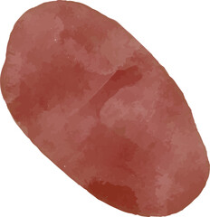 Abstract Brown Shape watercolor Illustration 