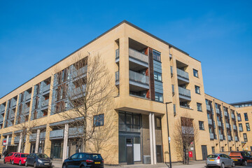 New development apartments in East London, UK