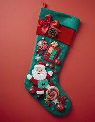 christmas stocking with gifts