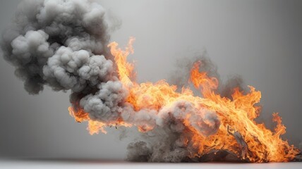 Gray fire creative design background