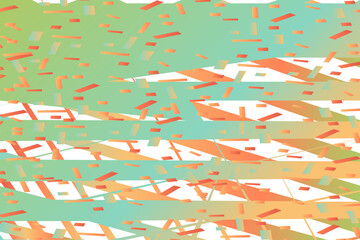 Falling confetti abstract background in retro pastel colors vector illustration. Happy geometric trendy graphic design for greeting card banner poster event celebration flyer party invitation cover