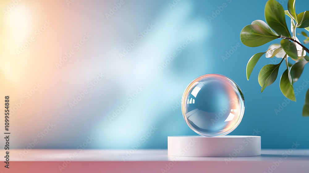 Poster innovative holographic business metrics modern workspace visual display calm environment close-up vi