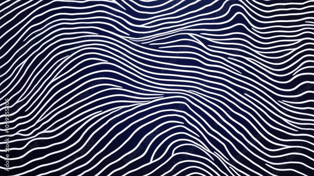 Aufkleber abstract wavy line pattern on dark background conveying a sense of motion and fluidity, suitable for