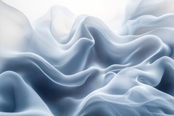 Obraz premium Abstract flowing fabric with a soft, rippling texture.