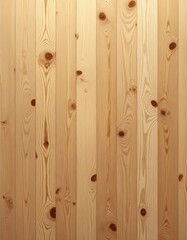 Fototapeta premium Light wooden planks with smooth texture and visible natural grain patterns. The surface has a soft beige tone, giving a clean and minimalist aesthetic.