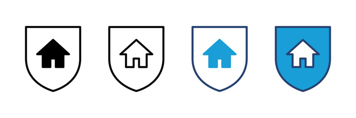 Fototapeta premium home insurance icon vector. home protection icon