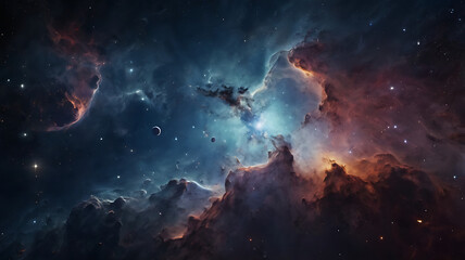 Fototapeta premium space background, the universe, nebula and galaxies, space background, the universe and space