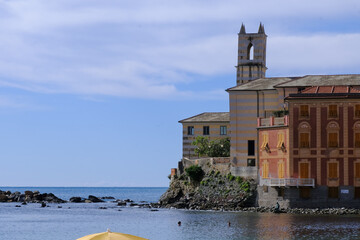 L'ex Convento dell'Annunziata nella Baia del Silenzio a Sestri Levante in provincia di Genova, Liguria, Italia.