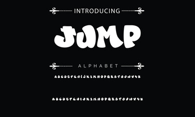 Alphabet in hand-drawn street graffiti style. vector graffiti alphabet on a black background