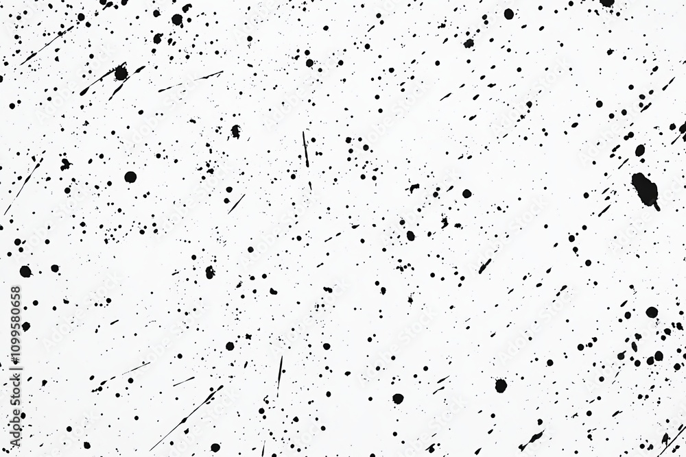 Poster abstract black and white paint splatter texture for background use in design, art projects, and crea