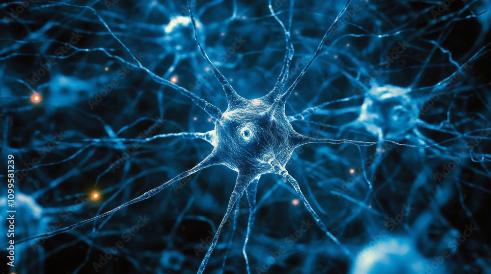 Poster a detailed view of neuron network structure