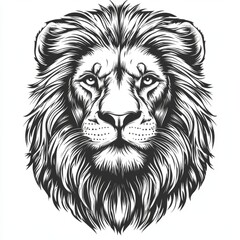Obraz premium head of lion tatto