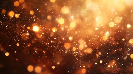 Golden Lights Sparkle Background Abstract Design
