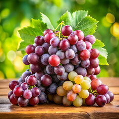 grapes fruit with background