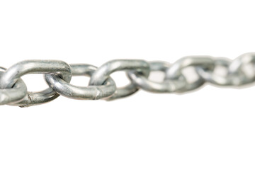 Obraz premium The chain is made of galvanized steel.