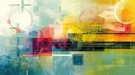 Fototapeta premium Modern Abstract Technology Background