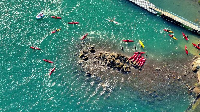 Conoe coming together in Sai Kung
