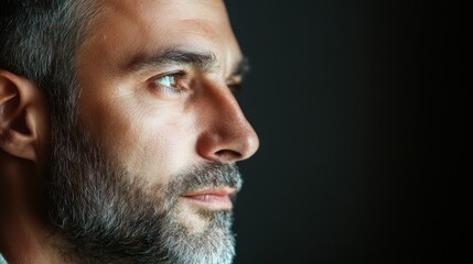 Obraz premium The Profile of a Man