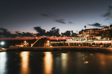 Camara de Lobush is a small town in Madeira. Sunset in Madeira. The island of eternal spring....