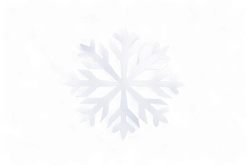 Flat Snowflake with Shadow
