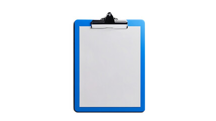 Blue Clipboard with White paper