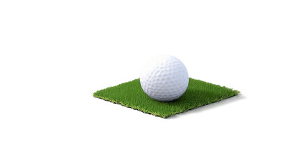 Golf ball on green grass