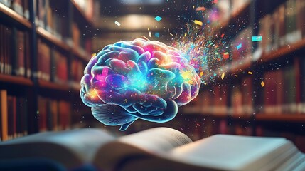 Fototapeta premium Knowledge Explosion