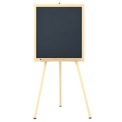 Blank Wooden blackboard with chalk