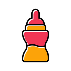 Fototapeta premium Bottle Feeding Vector Icon