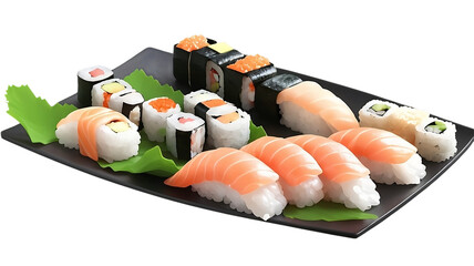 Sushi on a plate