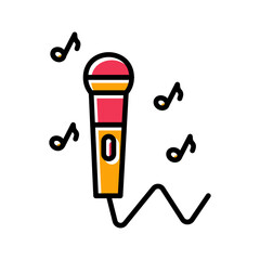 Obraz premium Karaoke Vector Icon
