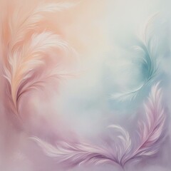 Obraz premium pink feathers background