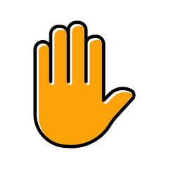 Fototapeta premium Raising Hands Vector Icon