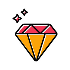 Diamond Vector Icon