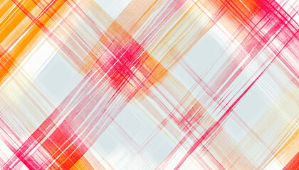 Fototapeta premium Cheerful Red, Orange, and Yellow Tartan