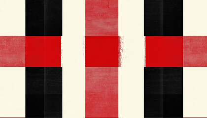 Bold Black, White, and Red Plaid