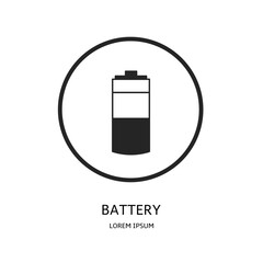 Fototapeta premium Logo vector design for business. Battery logos.