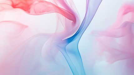 Fototapeta premium A detailed view of swirling, multicolored smoke drifting in a clear space, Symbolizing the free flow and blending of diverse ideas and contributions