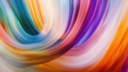 A dynamic arrangement of abstract, multi-colored waves interacting and merging in a unified pattern, Symbolizing the convergence and collaboration of diverse perspectives