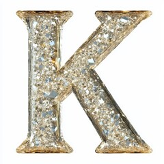 Fototapeta premium A sparkling, glittery letter 