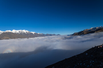 Obraz premium Scenery of Gongga Snow Mountain in Kangding, Garze Tibetan Autonomous Prefecture, Sichuan Province, China