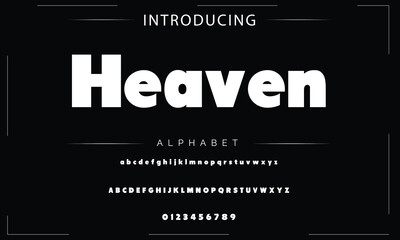 Fototapeta premium Creative font. Modern abstract digital tech font. Logo creative font, type, technology, movie, digital, music, movie. Fonts and illustration in vector format.
